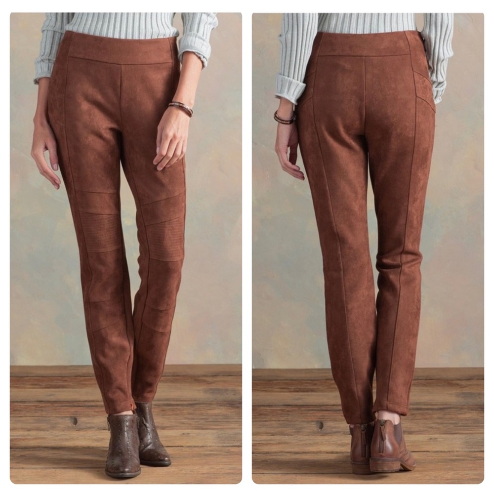 Sundance Brown Suede Leggings